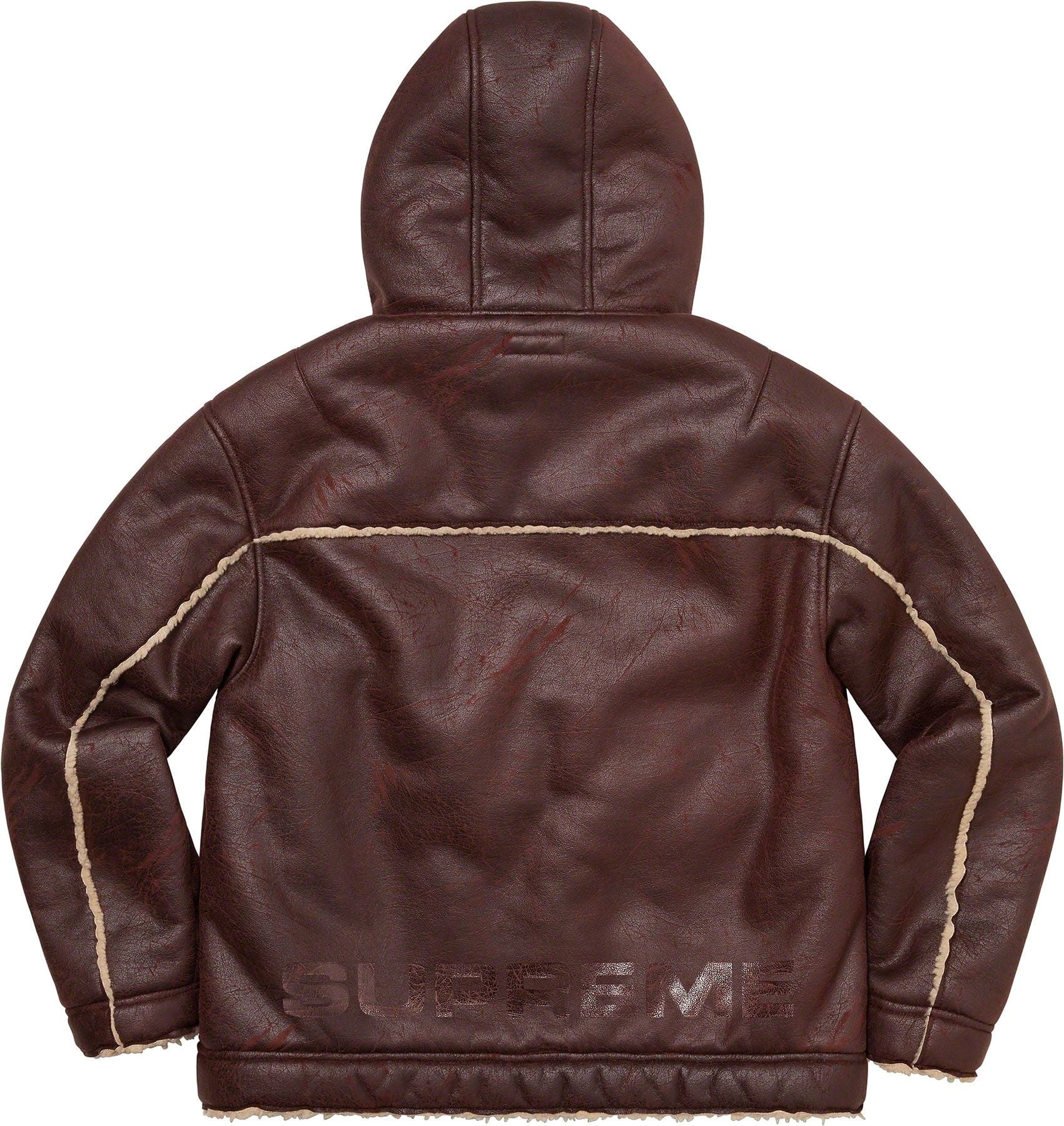 Faux Shearling Hooded Jacket view 21